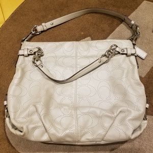 Coach leather shoulder bag
